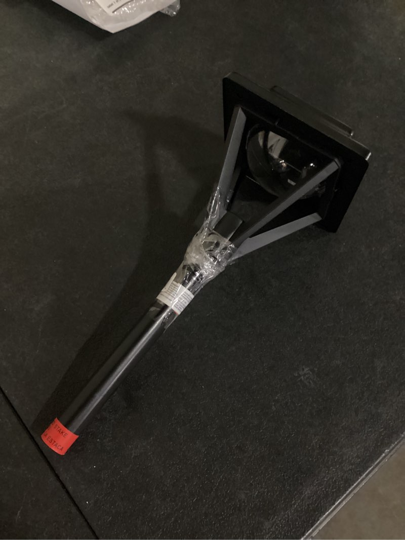 Condition photo showing Good Condition for missing the steak.. harbor breeze pyramid path 20 -lumens black solar led outdoor path light ( 3300-k )