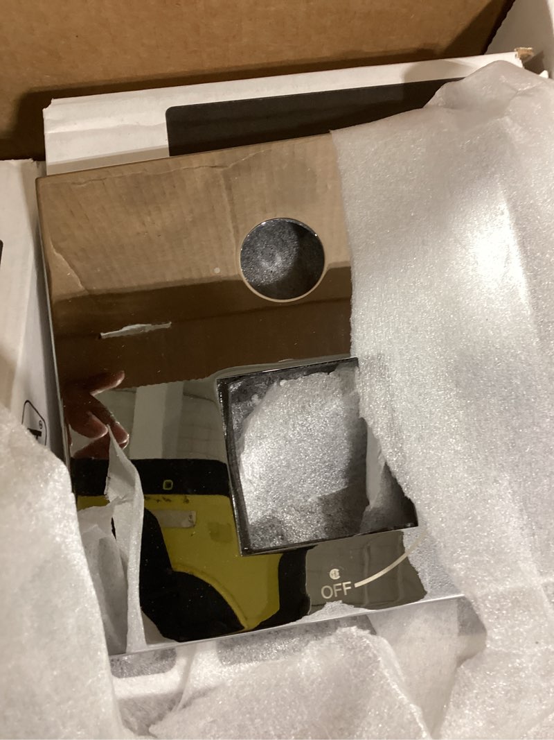 Condition photo showing Good Condition for Delta Modern 14 Series Square Rain Shower System Faucet Set, Rainfall Matte Black Shower Head and Handle Set, Valve Trim Kit, 10 Inch, Matte Black 342701-BL