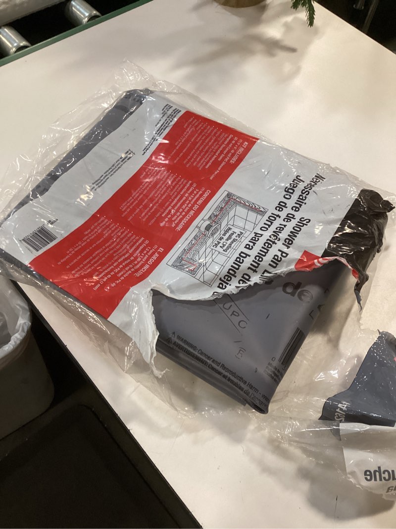 Condition photo showing Good Condition for Oatey PVC Shower Pan Liner Kit Gray 5' x 6'