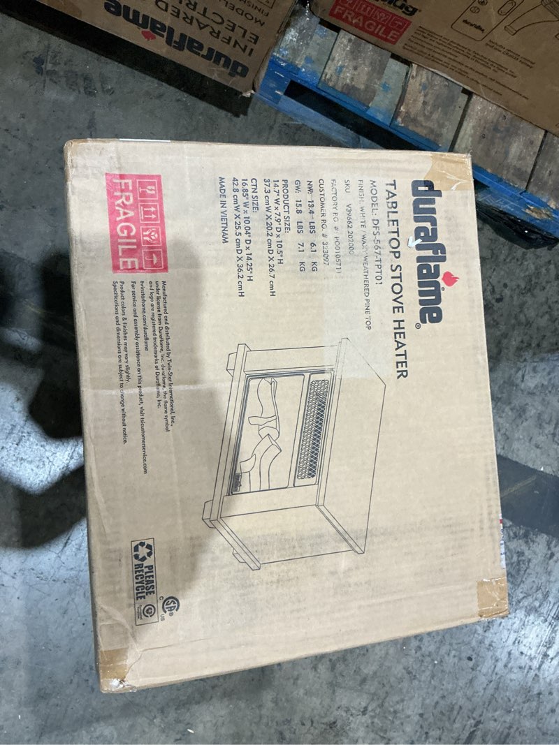 Condition photo showing Good Condition for duraflame  tabletop stove heater