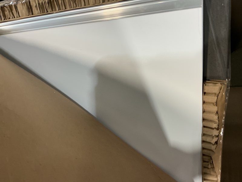 Condition photo showing Good Condition for magnetic dry erase white board 48" x 36" aluminum frame | dry erase board, wall-mounted or hanging. double sided surface increase display. smooth write. ideal for home, office, class 48 x 36 inch