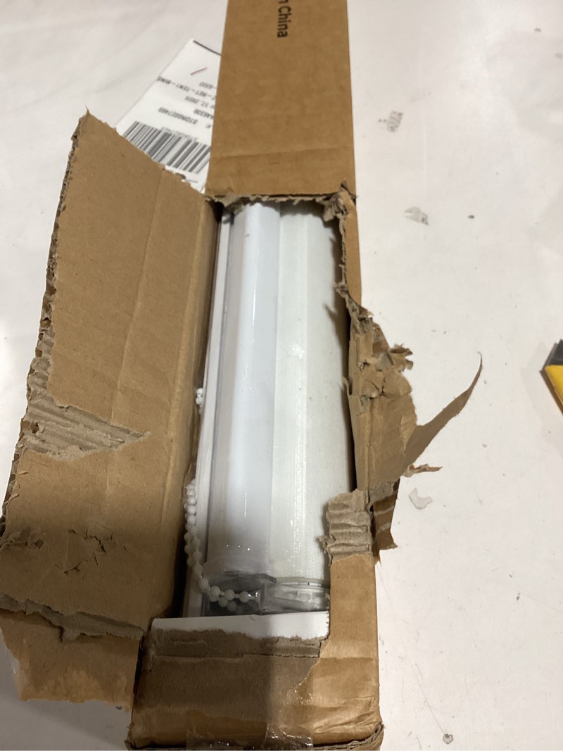 Condition photo showing New/Like New for Zebra Blinds for Windows (35" W x 72" H, White) Zebra Roller Window Shades, Corded Dual Layer Light Filtering Privacy for Day and Night, Light Control and Protecting Privacy for Home and Office 35" W x 72" H White