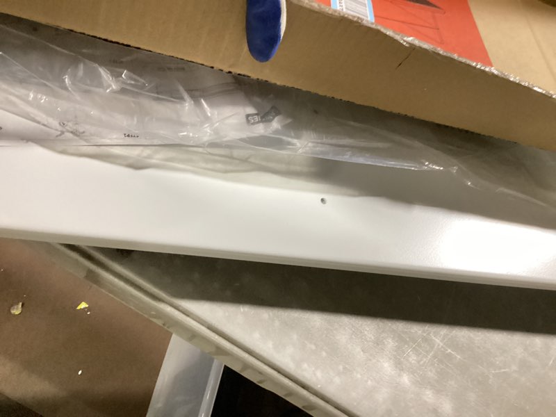 Condition photo showing Good Condition for fensuln dual?tier monitor stand riser with drawers, desktop organizer shelf storage for computer screen 2 monitors, supports for pc computer monitor, printer, heavy tv riser white