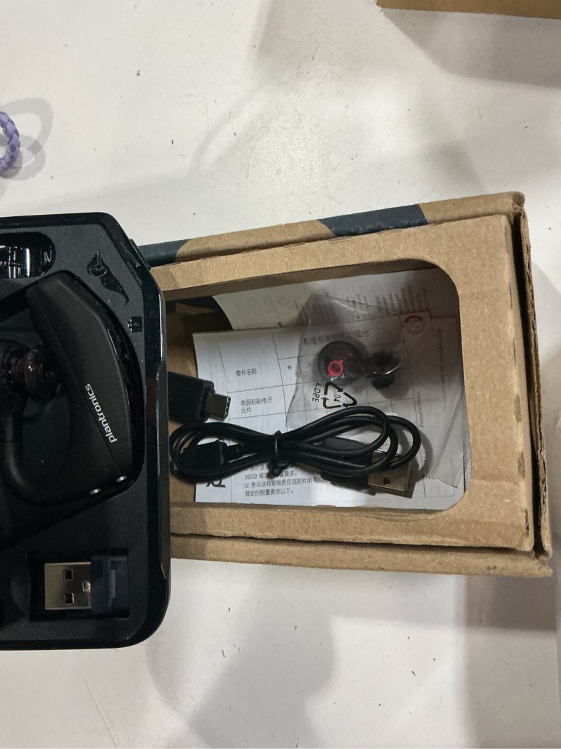 Condition photo showing Good Condition for poly - voyager 5200 uc (plantronics) - bluetooth single-ear (monaural) headset - usb-a compatible to connect to your pc and/or mac - works with teams  zoom & more - noise canceling