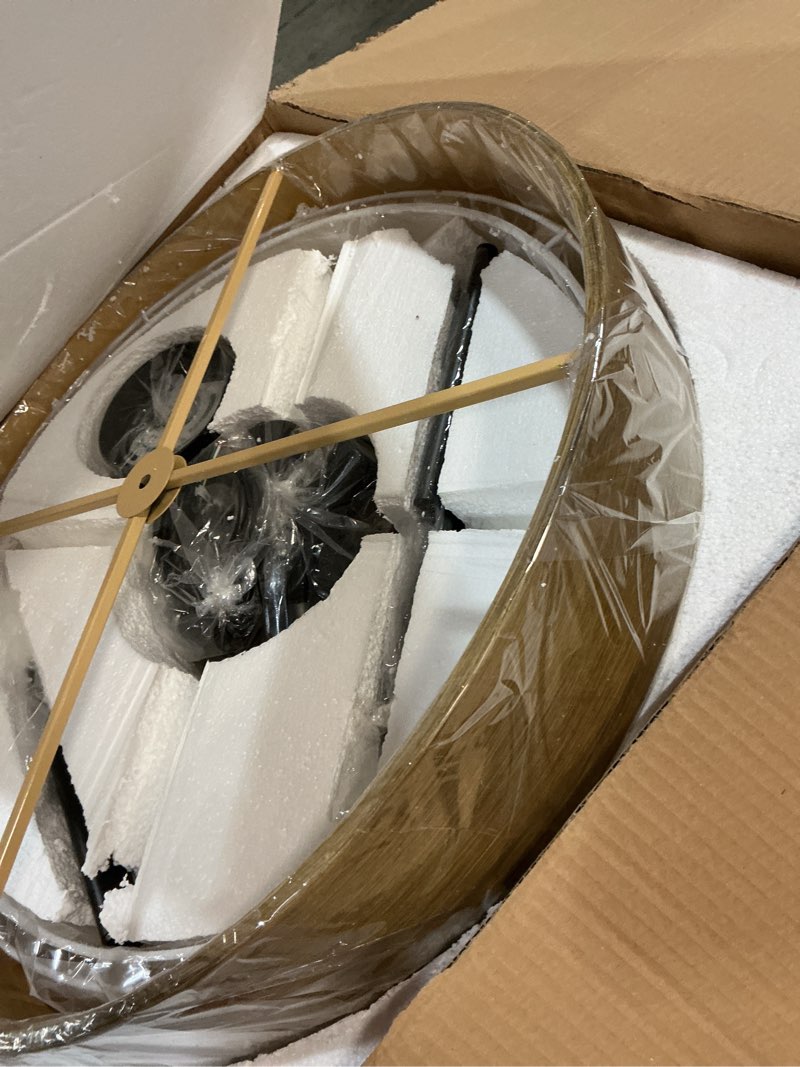 Condition photo showing Good Condition for 24'' Ceiling Fan with Light Fandelier Flush Mount Low Profile Wood Ceiling Fan with Dimmable LED Light 3 Color 6 Speeds 24 Inch Wood