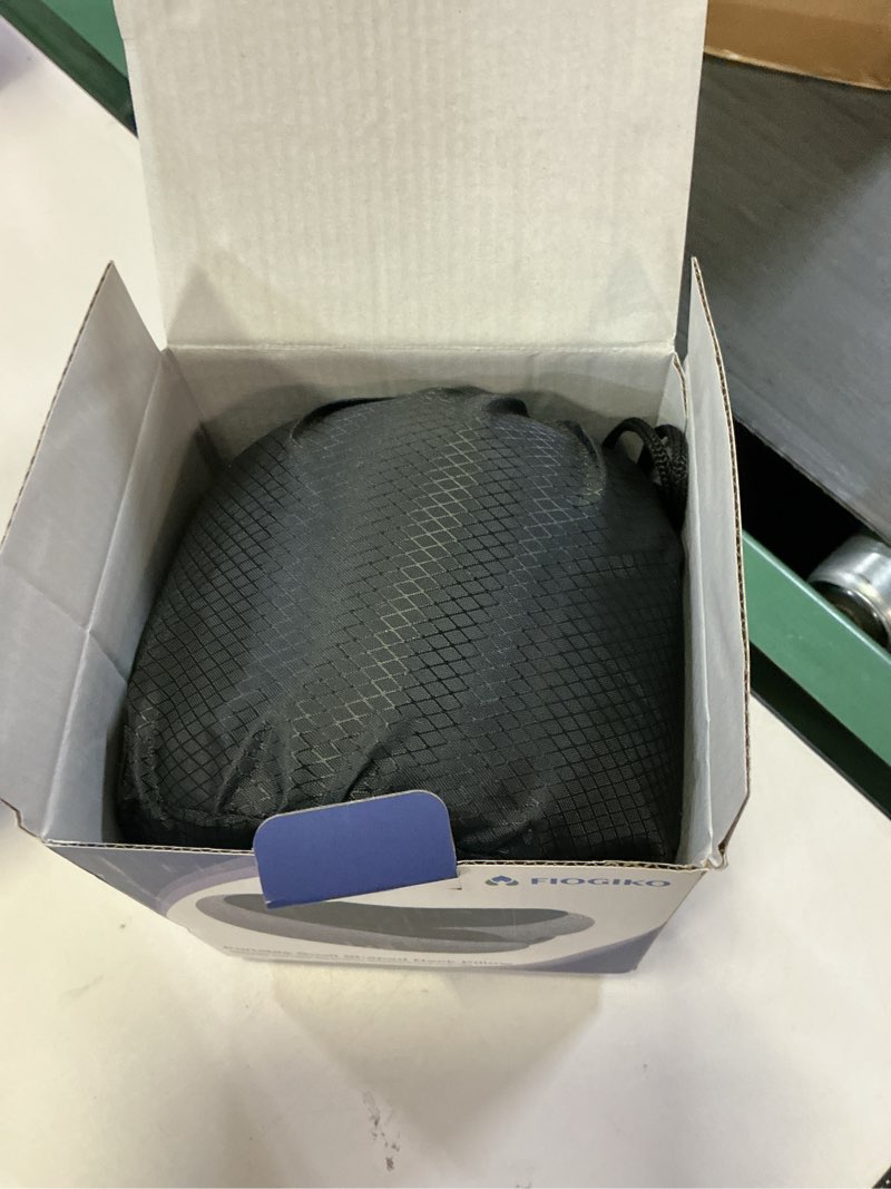 Condition photo showing New/Like New for Travel Neck Pillows for Airplanes - 360° Ergonomic Memory Foam Travel Pillow - Relief Neck Pain with Breathable Support for Long Flights, Car, Train & Office Use - Adults & Kids (Gray)