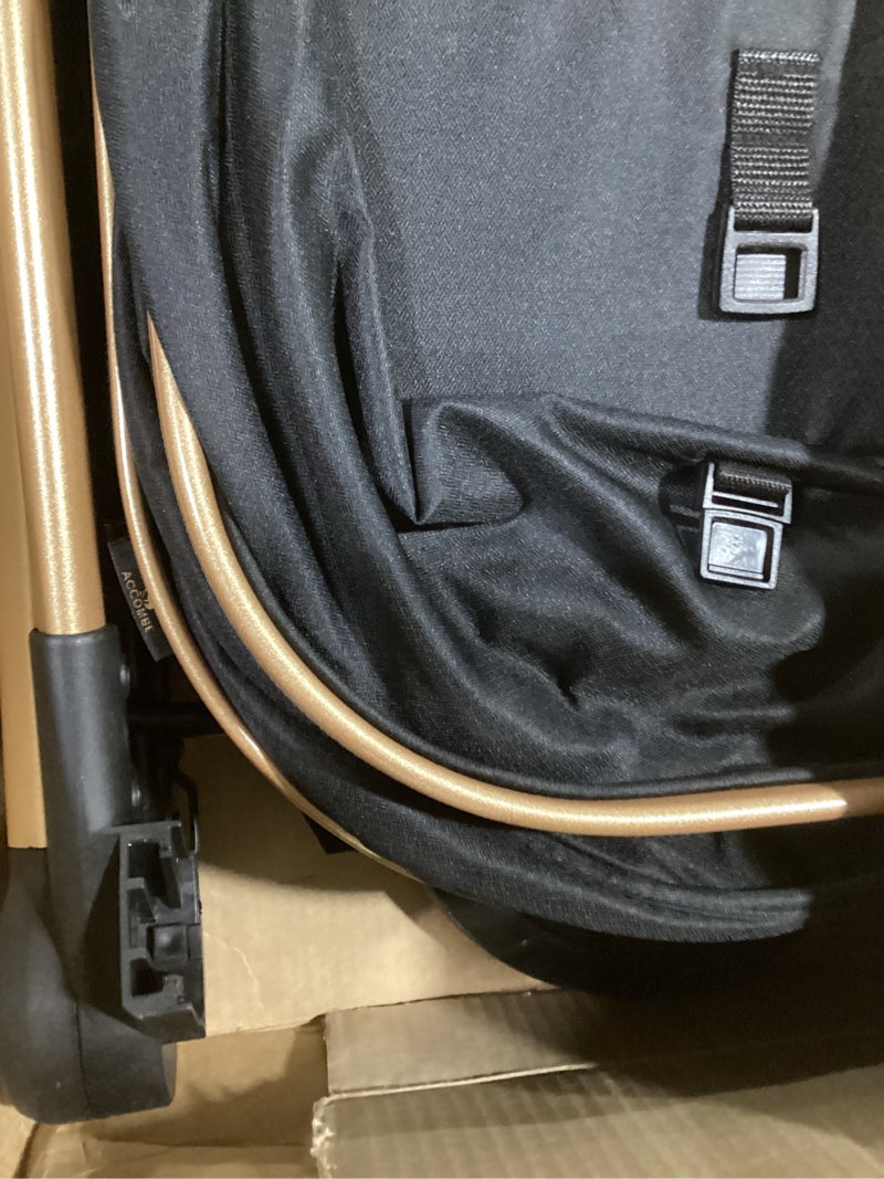 Condition photo showing As Is for 2 in 1 baby stroller, convertible bassinet pushchair for infants and newborns 0-36 months gold