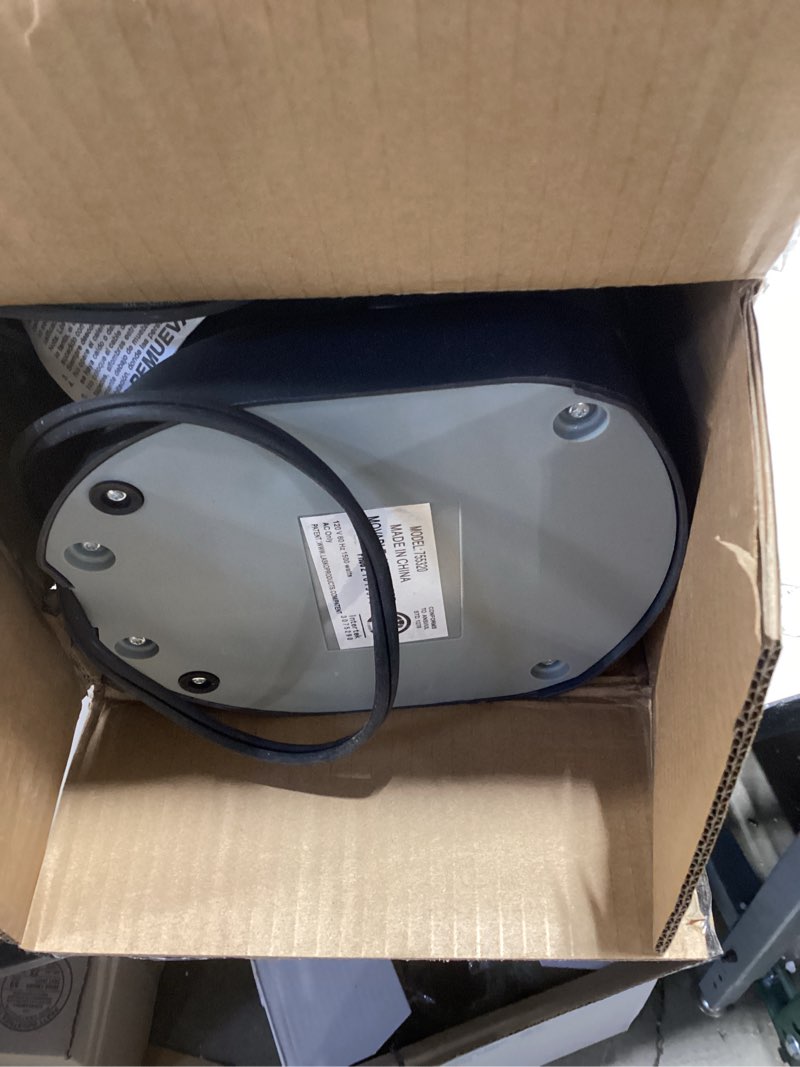 Condition photo showing As Is for Lasko Oscillating Digital Ceramic Tower Heater for Home with Adjustable Thermostat, Timer and Remote Control, 23 Inches, 1500W, Silver, 755320 Silver Heater