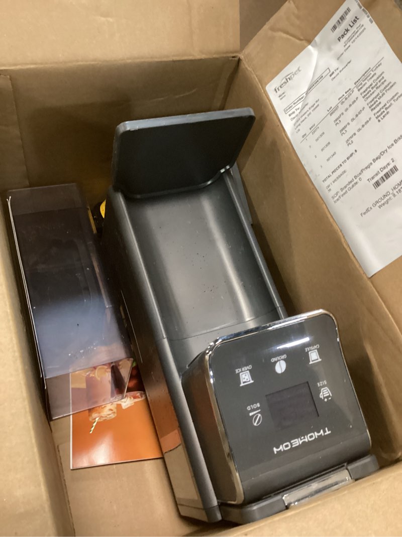 Condition photo showing As Is for K Cup Coffee Maker With Bold Setting, Single Serve Hot & Iced Coffee Maker for K-Cup and Grounds, 52oz Removable Reservoir, 6 to14oz Brew Sizes, Pod Coffee Machine With Reusable Filter, Gray