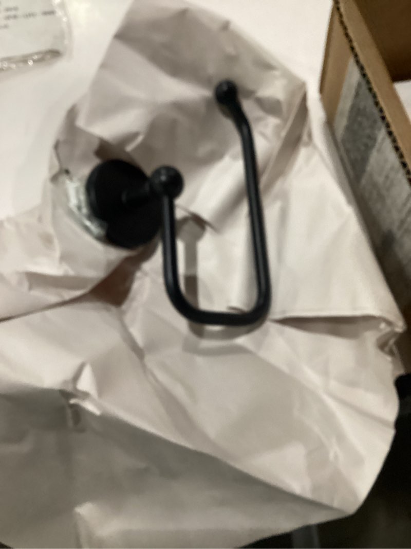 Condition photo showing New/Like New for Allied Brass P1024E-BKM Prestige Skyline Collection European Style Tissue Toilet Paper Holder, Matte Black