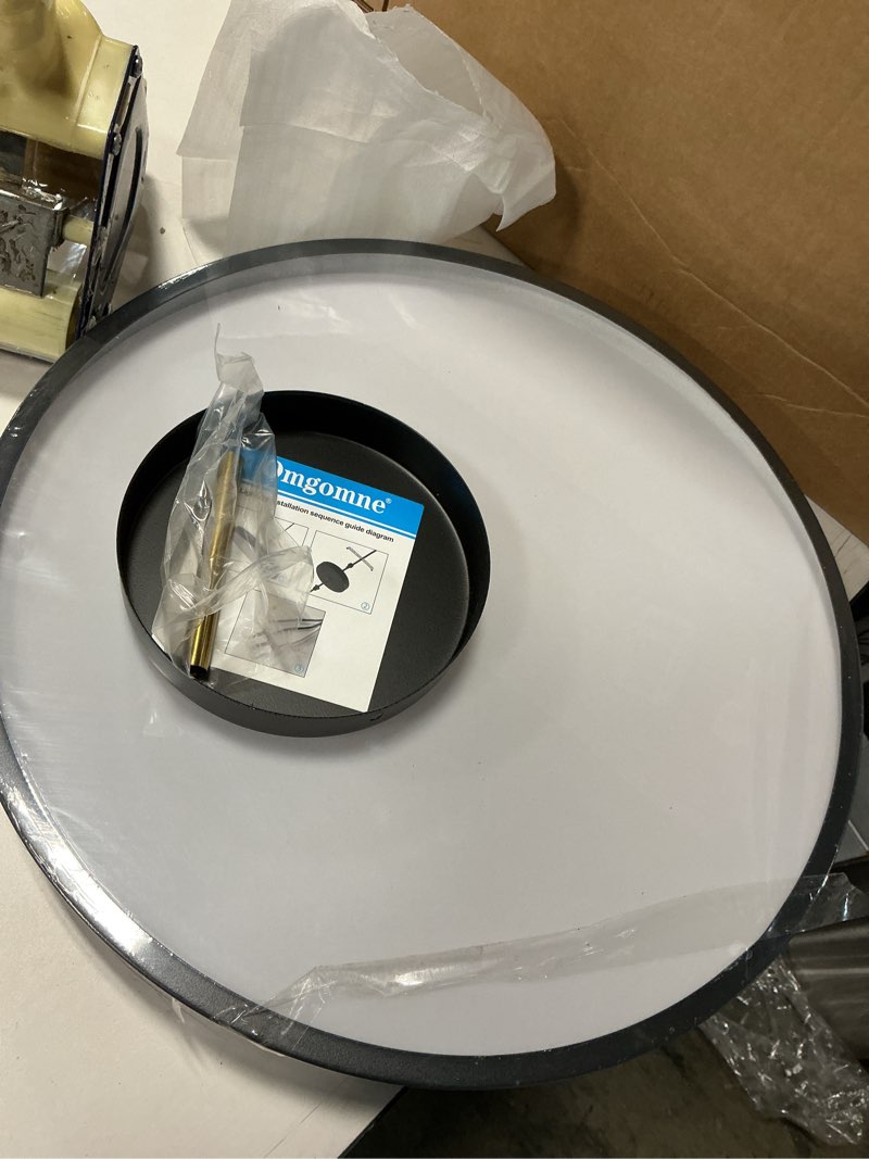 Condition photo showing New/Like New for Similar LED Flush Mount Ceiling Light Fixture, 8.9 Inch 18W, 6000K Daylight White, Black Flat Modern Round Lighting Fixtures, 1800LM, 180W Equivalent White Ceiling Lamp Lights for Kitchen, Stairwell, Bedroom Cool White 8.9 Inch