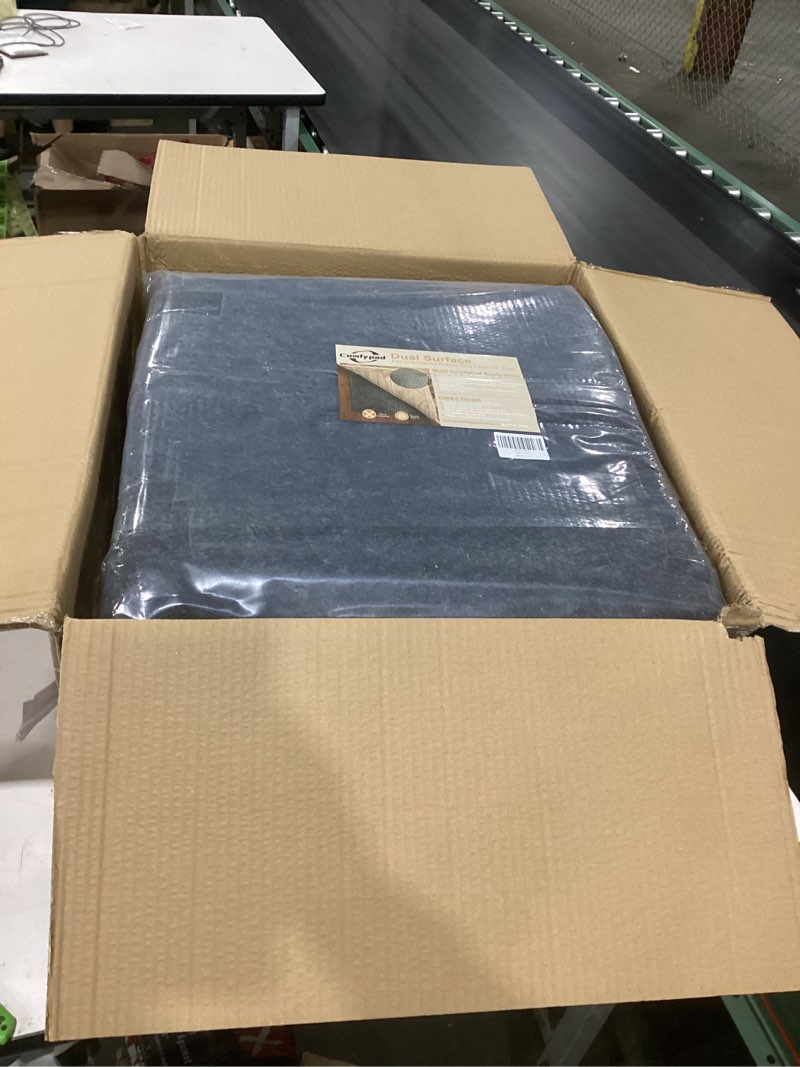 Condition photo showing New/Like New for felt rug pad, 10 x 14 ft rubber non-slip rug pad gripper, keep rugs secure and in place, extra strong under carpet mat cushion - for all floors 10 x 14 ft (rectangular)