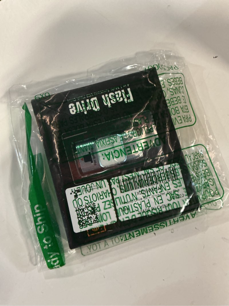 Condition photo showing New/Like New for Thumb Drive for iPhone 128GB, 4 in 1 USB Type C Memory Stick, Photo Stick External Storage Falsh Drive for iPhone iPad Android Computer, Sky Blue 128GB A-Sky Blue