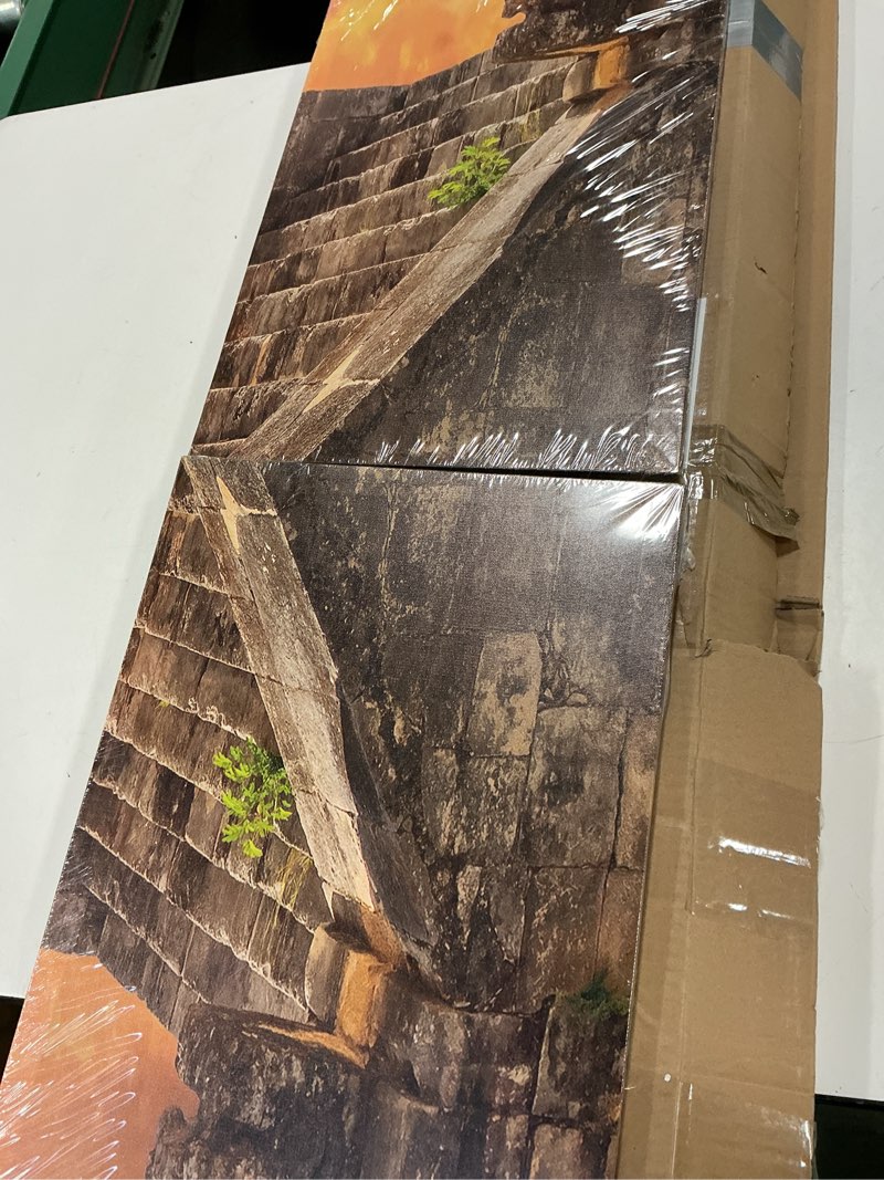 Condition photo showing Good Condition for Sense Canvas Thai Timeless Contrast 75 Canvas Art - Home Decor Wall Art Print Poster Painting Medium 30x12 / 0.75" Medium 30x12" / 0.75" Thai Timeless Contrast 75