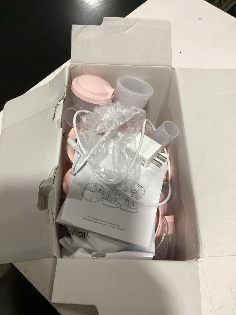 Condition photo showing New/Like New for ncvi electric breast pump 8782, portable hospital-grade double pump with 4 modes & 9 levels, anti-backflow, rechargeable quiet breastfeeding pump for efficient comfortable use at home, work or travel pink 2200mah-double