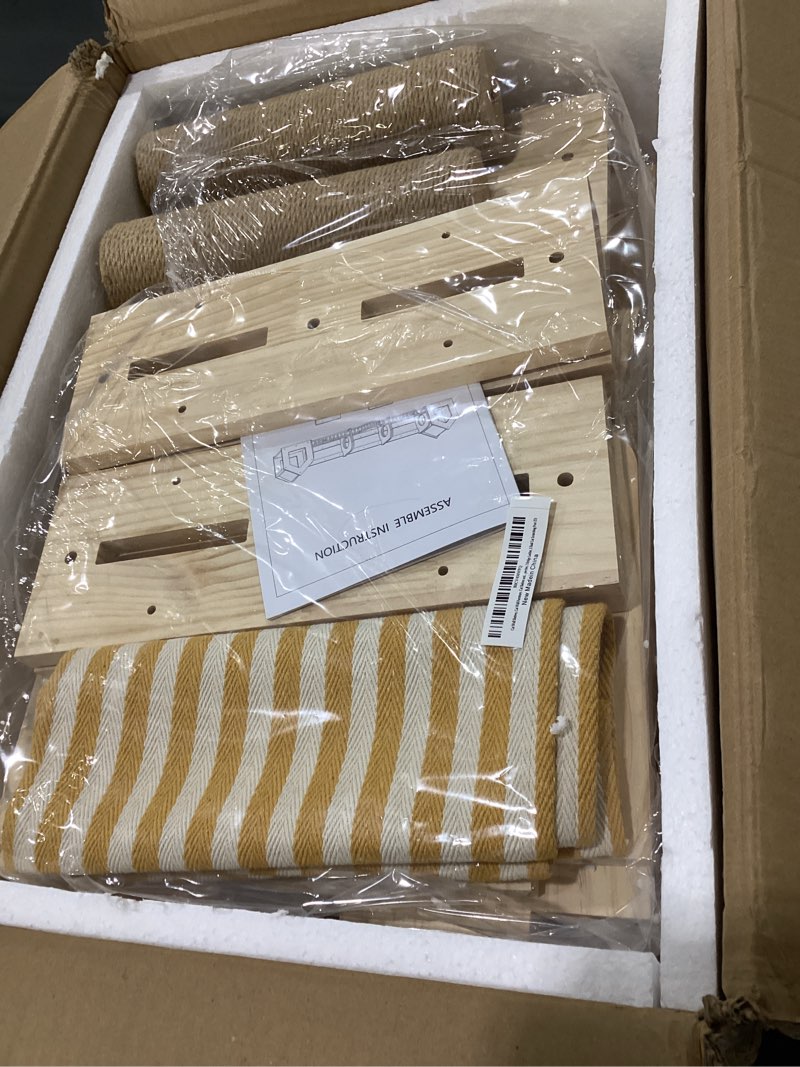 Condition photo showing New/Like New for Cat Wall Shelves and Furniture Set with Condos, Perches, Bridge Ladders, Sisal Scratching Posts - Steps and Houses for Cats (A), SIMILAR TO STOCK PHOTO 