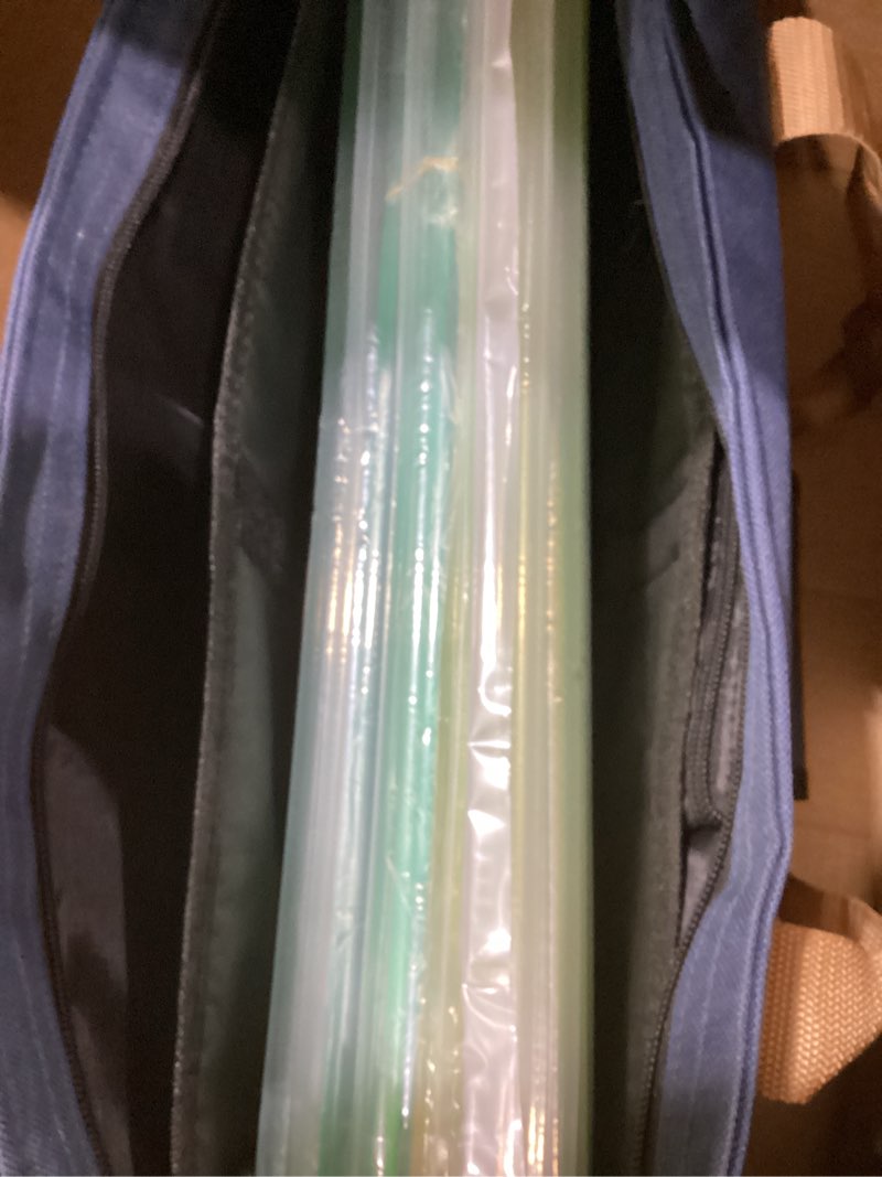 Condition photo showing New/Like New for American Mahjong Game Set, 166 Premium White Tiles, 4 All-in-One Color Rack/Pushers, Complete Mahjong Set Blue Carrying Bag