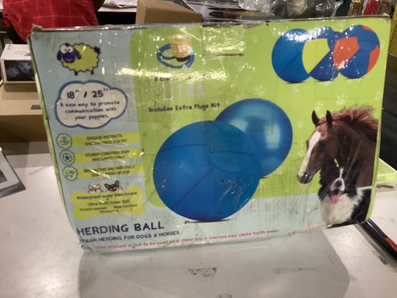 Condition photo showing As Is for Herding Ball for Dogs and Horses, 25" Jolly Ball for Dogs, Dog Herding Balls for Australian Shepherd
