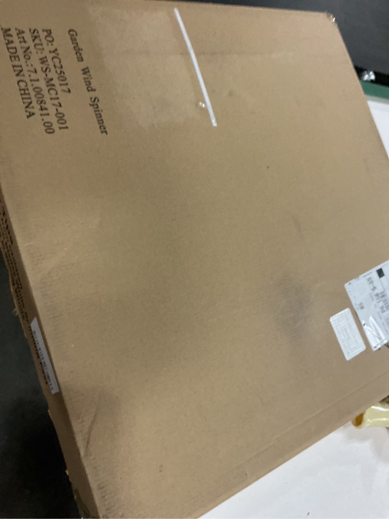 Condition photo showing New/Like New for Cyan Oasis Yard Garden Wind Spinners with Stake - Large Outdoor Metal Wind Spinners, Lawn Yard Art Garden Decor (24" W x 84" H)