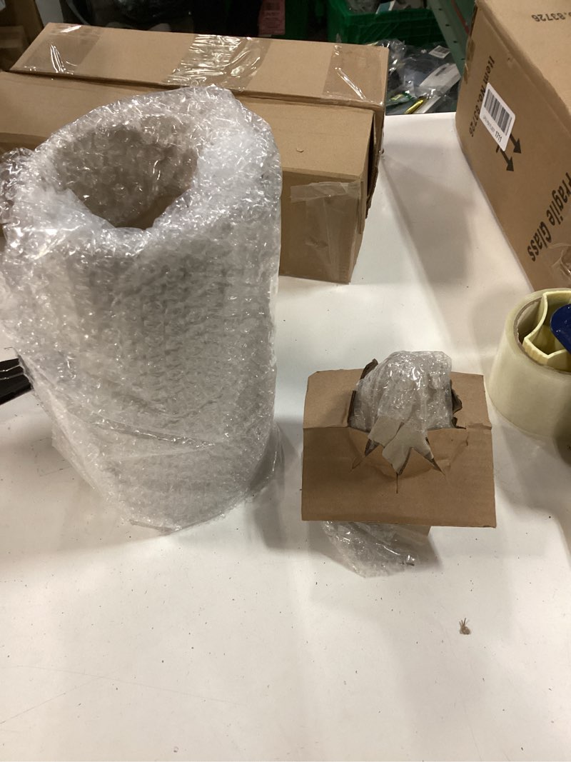 Condition photo showing Good Condition for Clear Glass Apothecary Jars, Candy Jar with Lid, Elegant Decorative Jars for Wedding and Party Height: 14", Diameter: 4" Style A