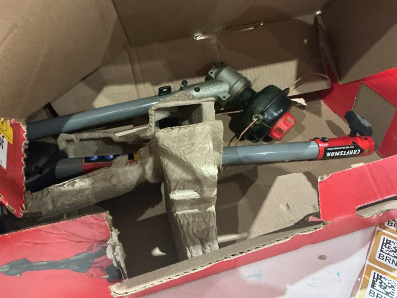 Condition photo showing As Is for craftsman ws2200 25-cc 2-cycle 17-in straight shaft attachment capable gas string trimmer