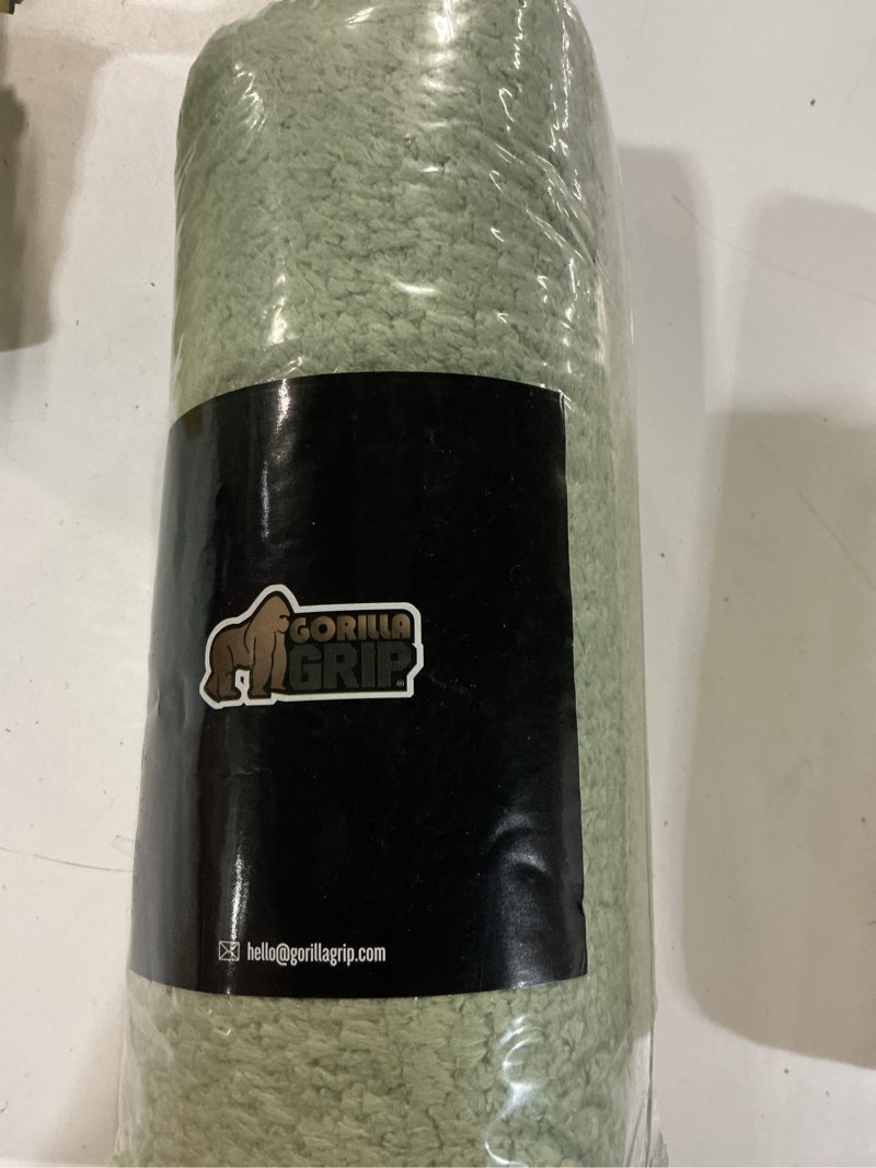 Condition photo showing New/Like New for gorilla grip bathroom rugs, 36x24, ultra soft absorbent mat, thick plush bath rug, machine washable, microfiber quick dry, mats for shower, bathtub and floor, home decor accessories, sage