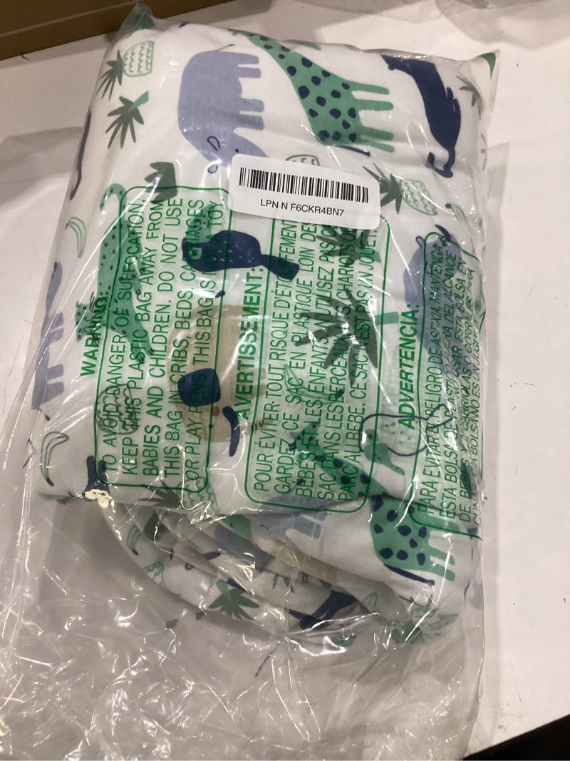 Condition photo showing Good Condition for yoofoss baby sleep sack 18-24 months, 1.5 tog baby wearable blanket with 2-way zipper, 100% cotton organic fabric winter infant sleeping sack, warm soft comfy x-large 1.5 tog 1.5 tog-blue green zebra
