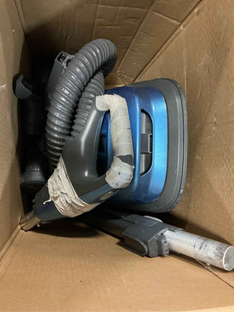 Condition photo showing As Is for kenmore 81414 bagged canister vacuum cleaning tools, 400 series + telescoping wand, red kenmore 400 series + telescoping wand