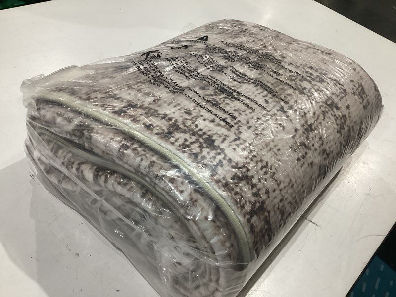 Condition photo showing Good Condition for lofus 5x7 area rugs for living room, washable area rug, rugs for bedroom, kitchen, vintage boho carpet, soft non-slip, low pile large area rug for office dining room, vintage beige brown vintage beige brown 5' x 7' (rectangular)