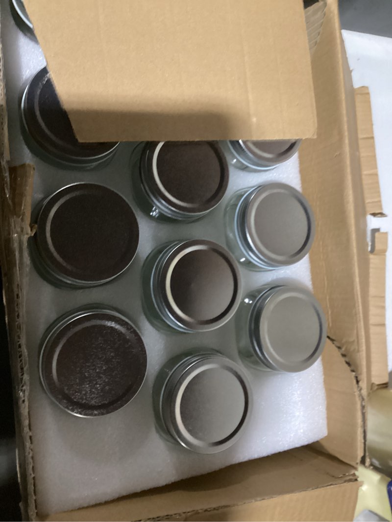 Condition photo showing Good Condition for tanglong mason jars 8 oz set of 24, small glass jars with lids for spice, jelly, jam, honey, pickles, wedding shower favors