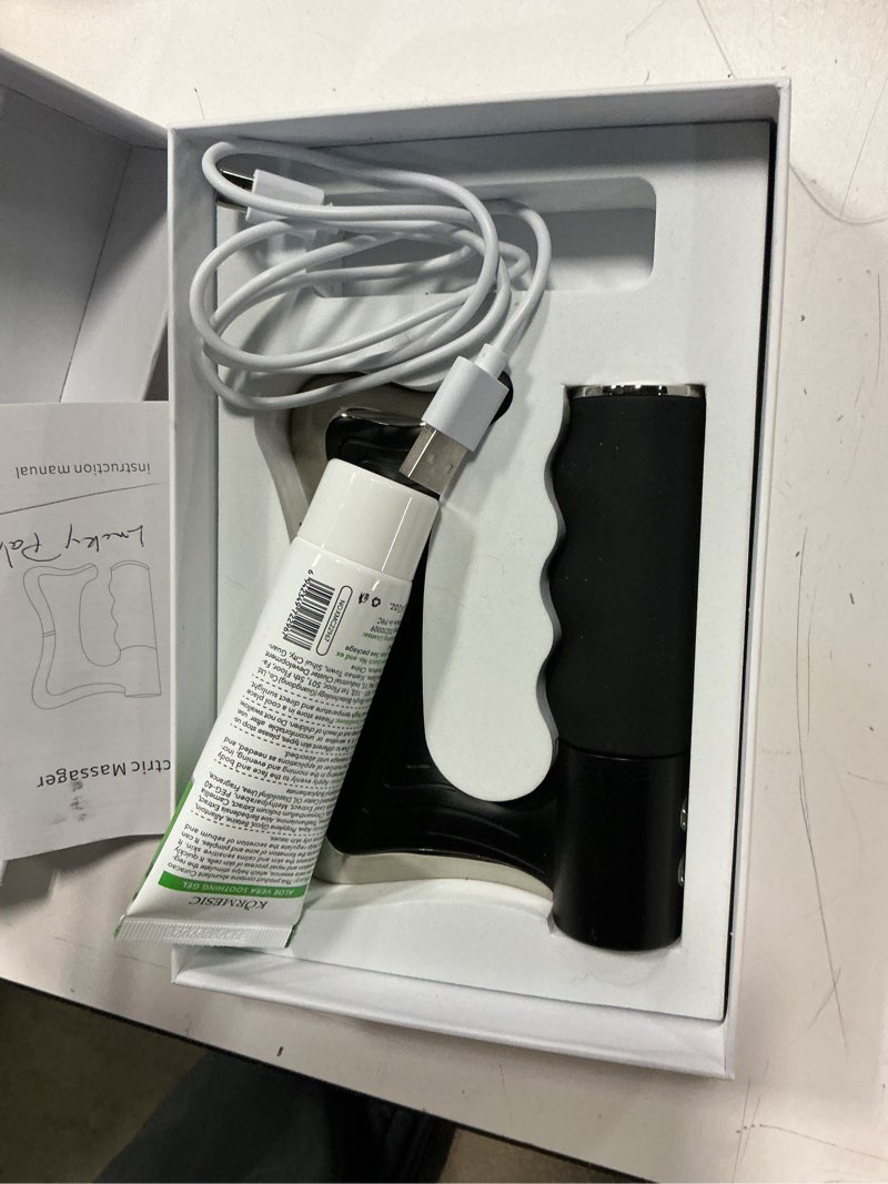 Condition photo showing Good Condition for heated muscle scraper tool –electric fascia knife massager heating and vibration, muscle scraper tool, body gua sha massage tool,fascia tool massage tools for deep tissue(black)