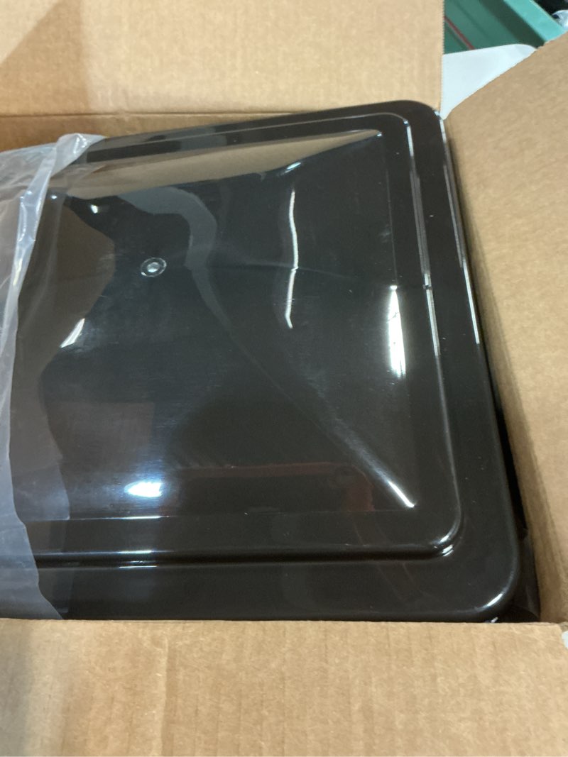 Condition photo showing Good Condition for 2 packs 14 inch rv roof vent cover universal replacement vent lid smoked for camper trailer motorhome (smoked 2-pack)
