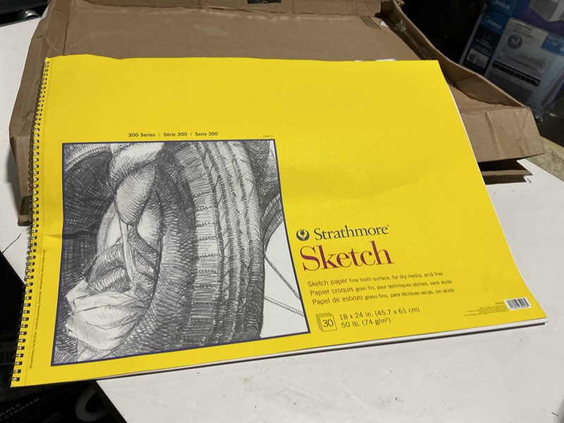 Condition photo showing Good Condition for strathmore sketch paper pad  300 series  spiral-bound  18in x 24in  30 sheets