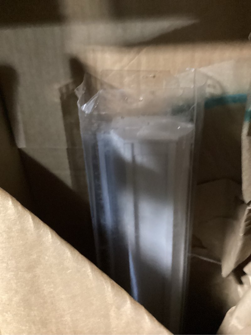 Condition photo showing As Is for damagedpersilux zebra blinds for windows, cordless roller blinds (50\" w x 72\" h, white) light filtering sheer window treatments, light control for day and night, room darkening roller shades for windows 50\"w x 72\"h white