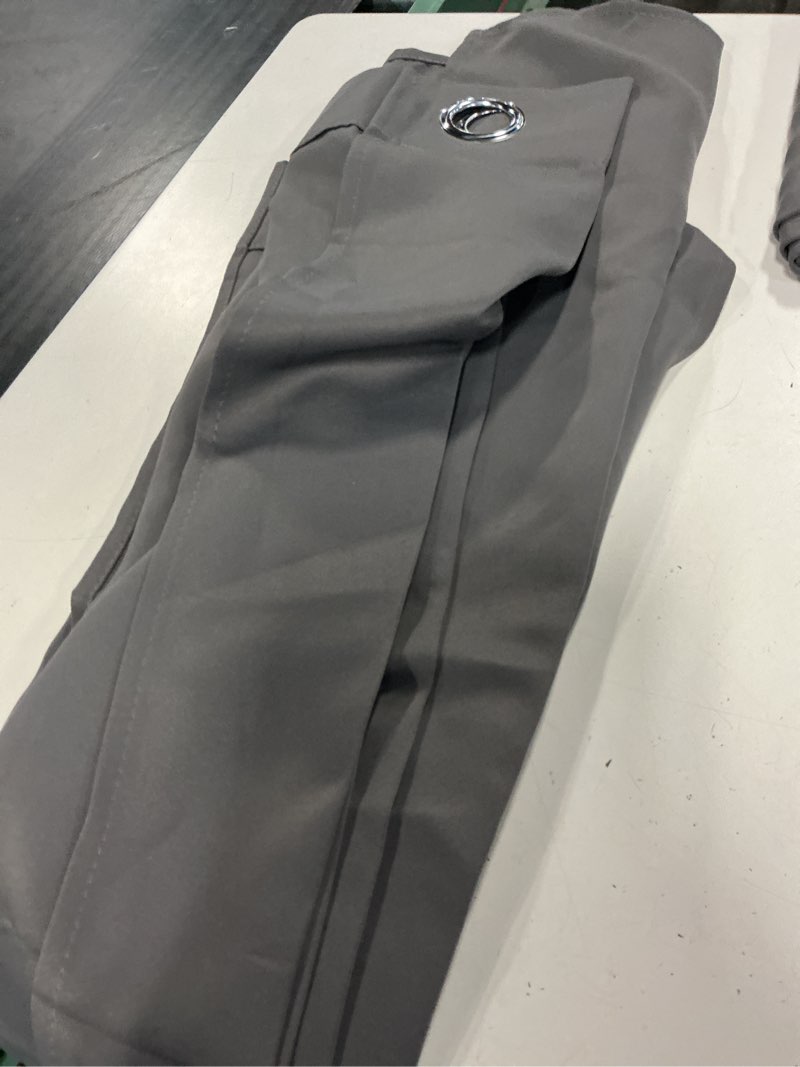 Condition photo showing Good Condition for hiasan blackout curtains for bedroom - thermal insulated & light blocking window curtains for living room, 2 drape panels sewn with tiebacks, dark grey, 42 x 54 inch
