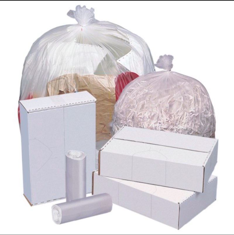 Highmark™ High-Density Can Liners  11 Mic  33 Gallons  33  x 40   Natural  Box Of 500