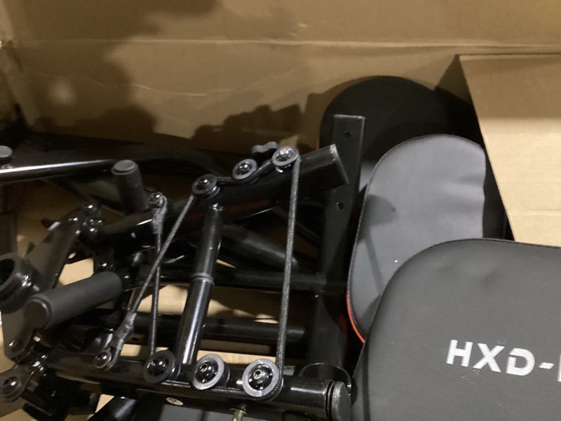 Condition photo showing Good Condition for hxd-ergo hip abductor machine for home gym, 6-level glute machine & thigh workout equipment, booty builder with plush padding, compact leg exercise euipment for women & men orange( only abduction)