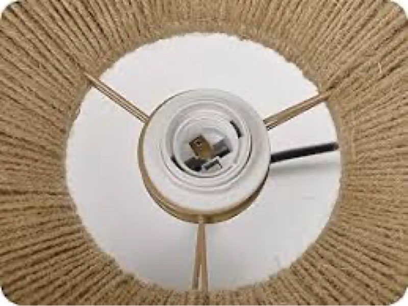 arturesthome rustic pendant light fixture, woven jute rope lampshade coastal hanging lighting, adjustable vintage farmhouse chandelier lamp shade for kitchen island dining room