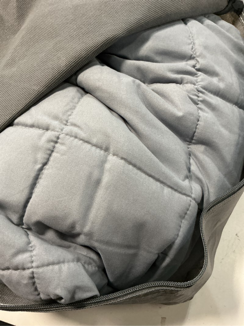 Condition photo showing Good Condition for Topblan Weighted Blanket for Adults 12lbs, Soft Cooling Breathable Weighted Throw for Sleeping, Washable Heavy Blanket with Glass Beads for Winter, Sofa Bed, 48"x72" Twin Size, Grey Grey 48"x72"-12lbs