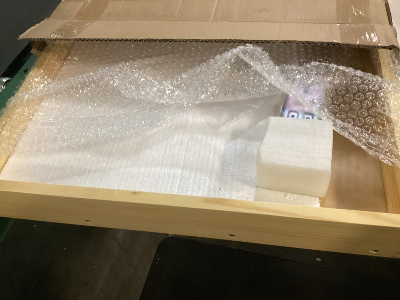 Condition photo showing Good Condition for (box of 1 pack) mulush 26''w x 21''d x 3''h pull out cabinet drawer soft close slide out wood organizer for kitchen, finished, bottom and side assembly (wood drawer part width is 25inch) 26”w x 21”d