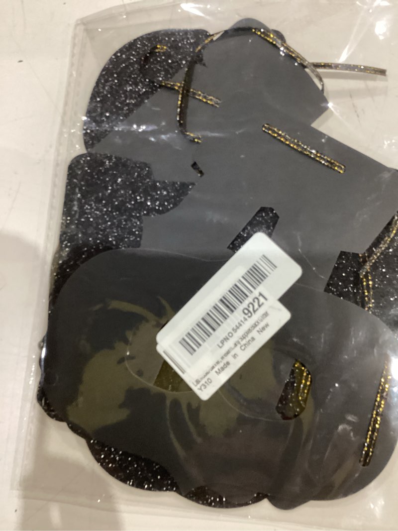 Condition photo showing Good Condition for last rodeo banner, western nashville themed bachelorette party decorations, western bach party supplies black glitter