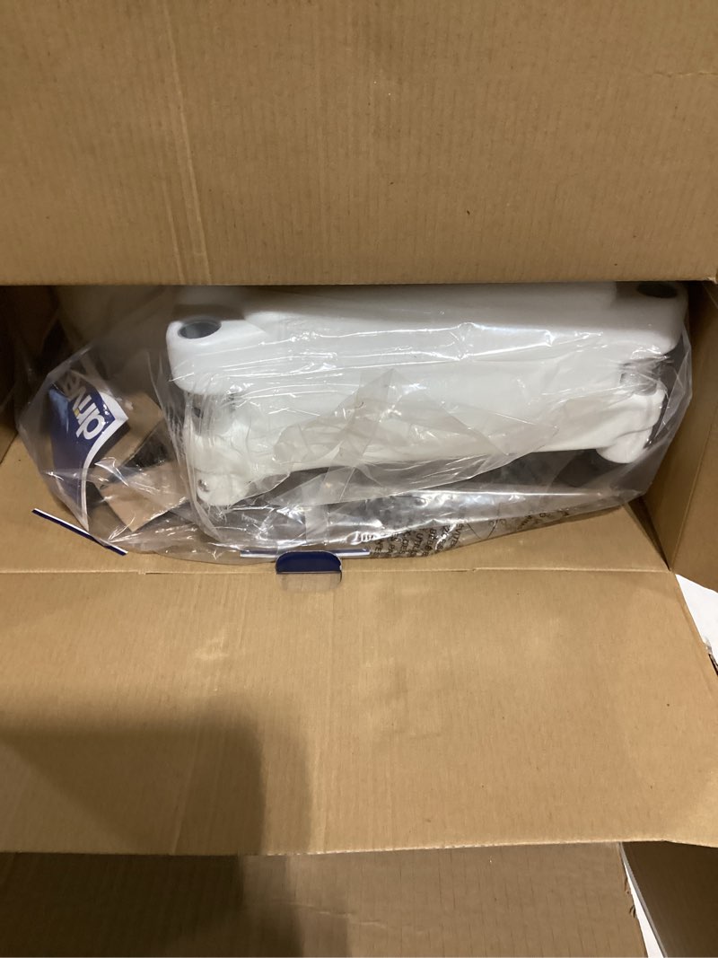 Condition photo showing As Is for Drive Medical 2-in-1 Raised Toilet Seat with Removable Padded Arms - Elevated Bathroom Safety Support - Secure Locking Attachment - Easy Height Assistance - Durable Plastic Construction Standard