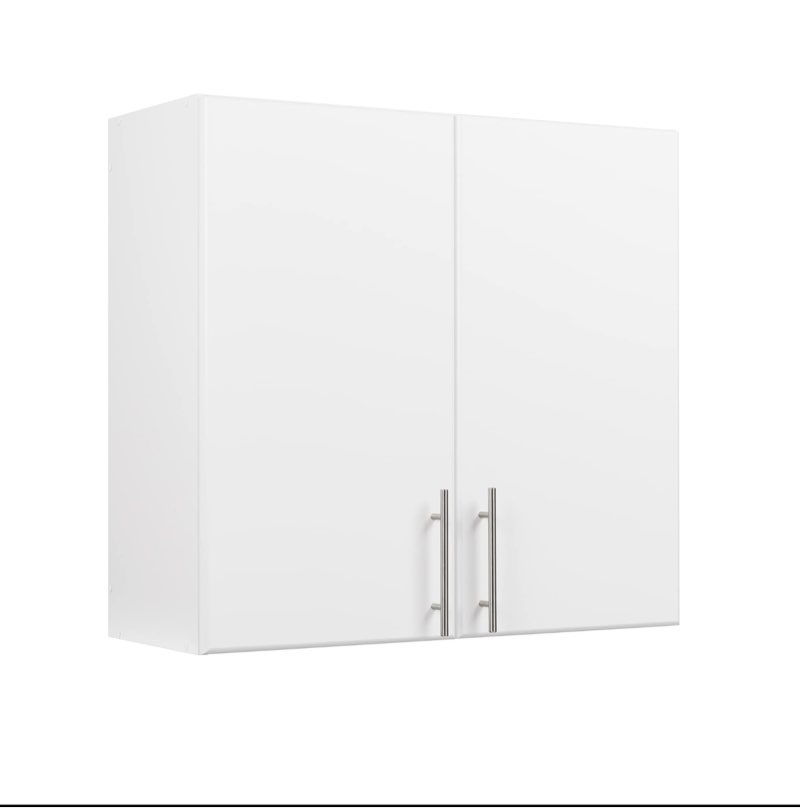 Prepac Elite 32" Wall Cabinet, White Storage Cabinet, Bathroom Cabinet, Pantry Cabinet with 1 Adjustable Shelf 12" D x 32" W x 30" H, WEW-3230