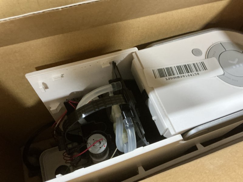 Condition photo showing As Is for Keurig K-Slim Single Serve K-Cup Pod Coffee Maker, Multistream Technology, 3 Brew Sizes, Slim and Sleek Design, 46oz Removable Reservoir, White