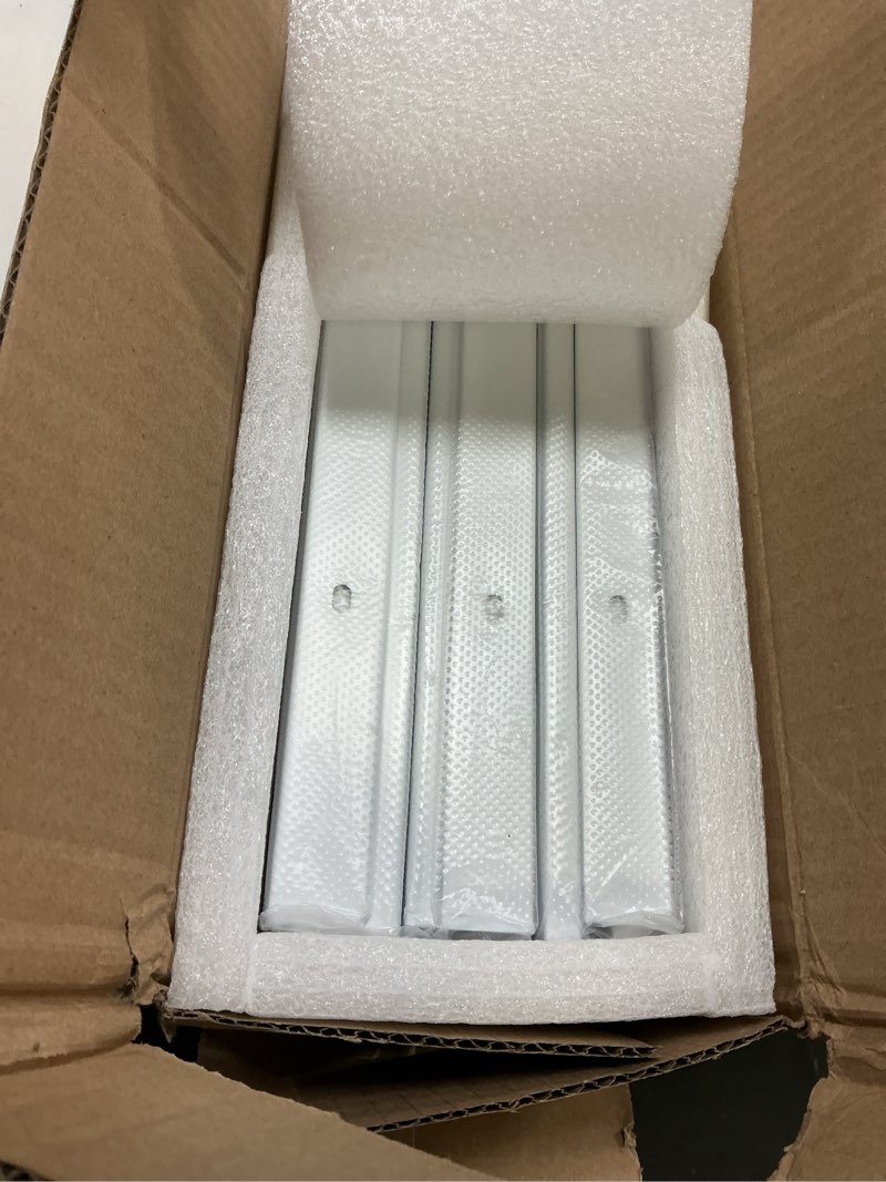 Condition photo showing Good Condition for SOLOKOS Room Divider Ceiling Track Set for Curtains with Hooks, Corner Connectors(Set of 2) and top Brackets Curtain Rail System (12-18 ft Track Set) White White-1 12-18 ft