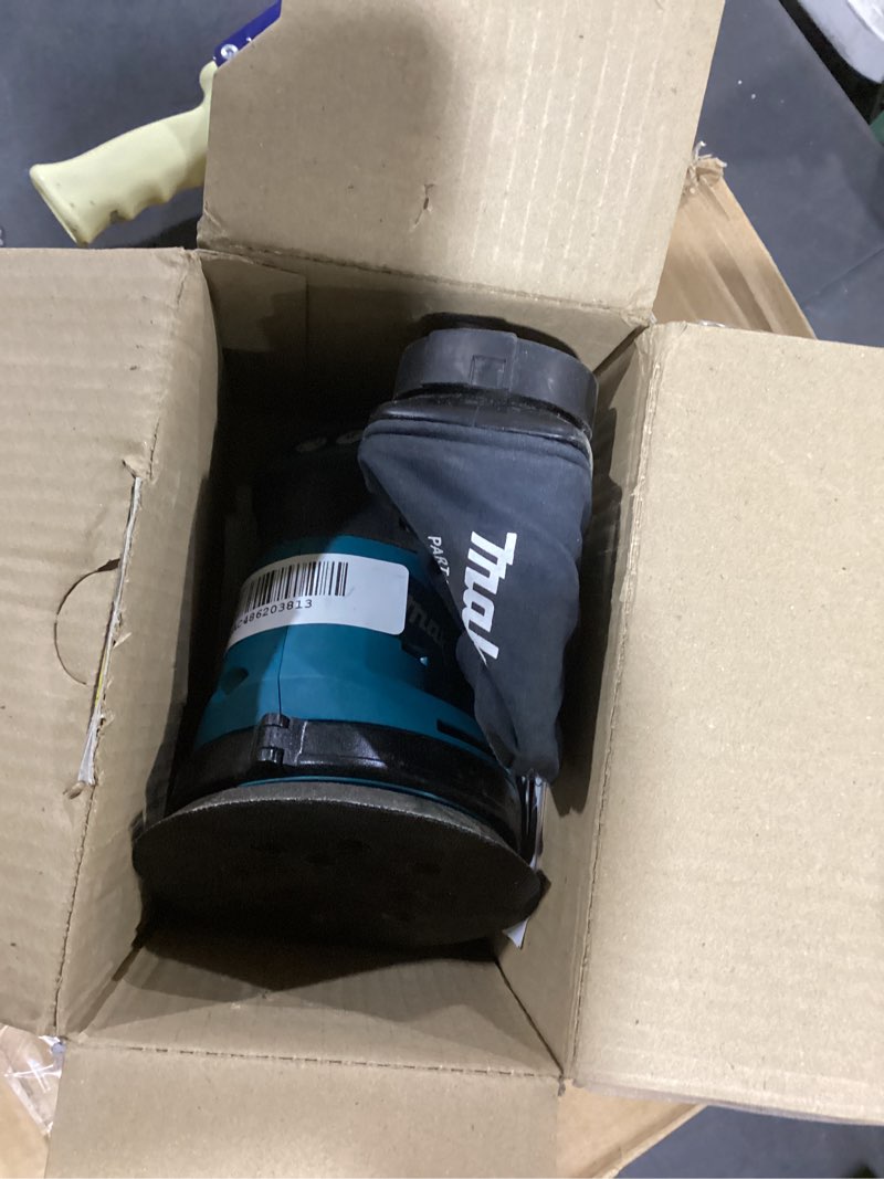 Condition photo showing As Is for makita xob01z 18v lxt® lithium-ion cordless 5" random orbit sander, tool only