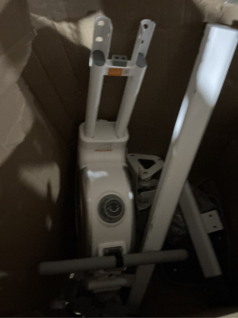 Condition photo showing As Is for MERACH Rowing Machines for Home, Magnetic Rowing Machine with 16 Levels, Rower Machine of Quiet Resistance, Dual Slide Rail with Max 350lbs Weight Capacity, App Compatible Manual-Adjust (Nordic White)