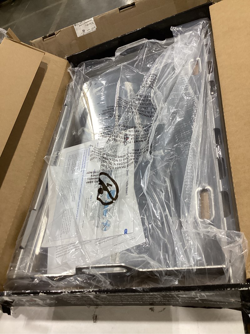 Condition photo showing New/Like New for napoleon bbq grill accessory, stainless steel griddle insert - compatible with prestige/prestige pro/built in 700 series/rogue 525, full size, integrated grease traps