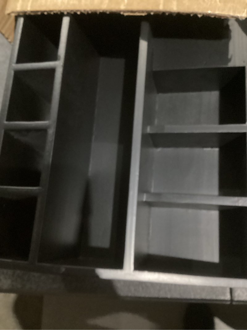 Condition photo showing Good Condition for Wood Desk Drawer Organizers with File Organizer Pen holder Office Decor combo for Desk Organization Home can arrange office supplies such as calculators scissors pens note papers, etc. (black)