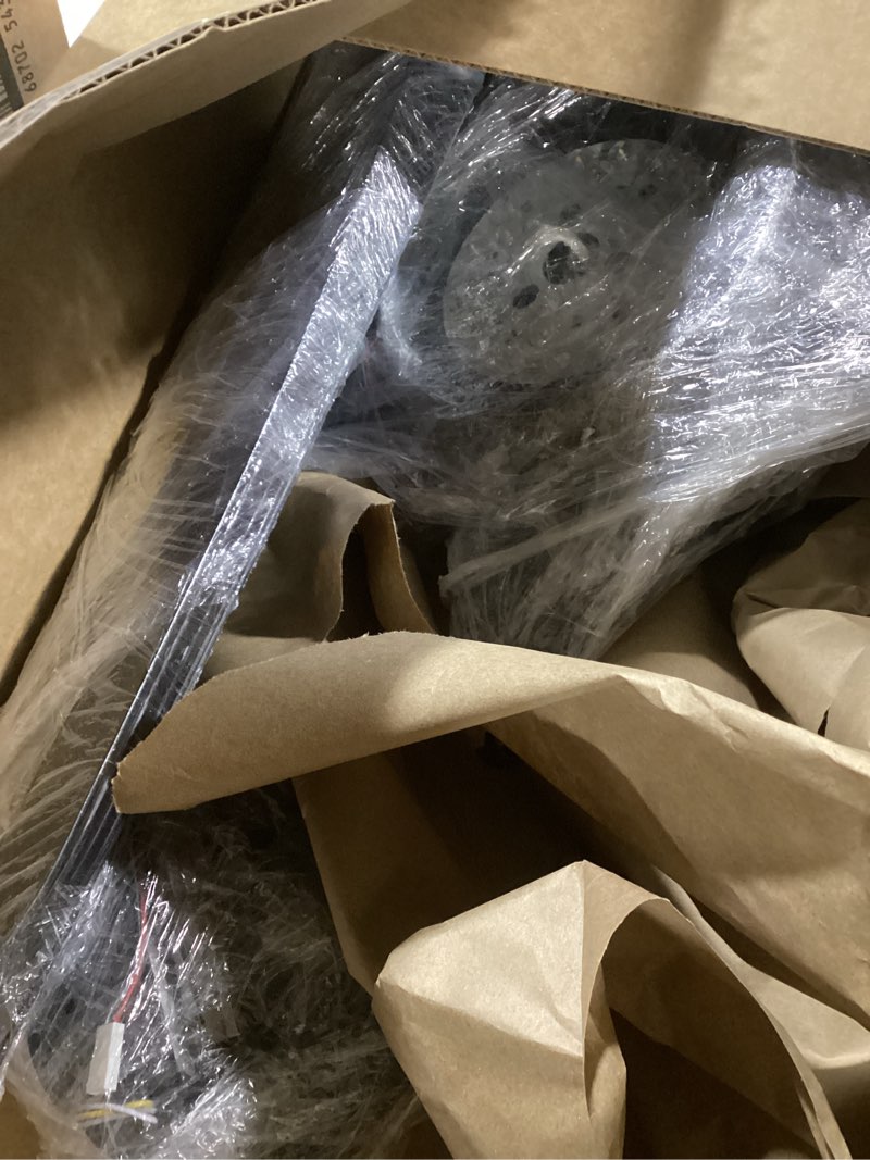 Condition photo showing Good Condition for 52" Ceiling Fans with Lights and Remote/APP, Outdoor Ceiling Fan with 5 ABS Blades and Reversible DC Motor, Black Modern Ceiling Fan with Light for Indoor, Living Room, Covered Patios 52IN